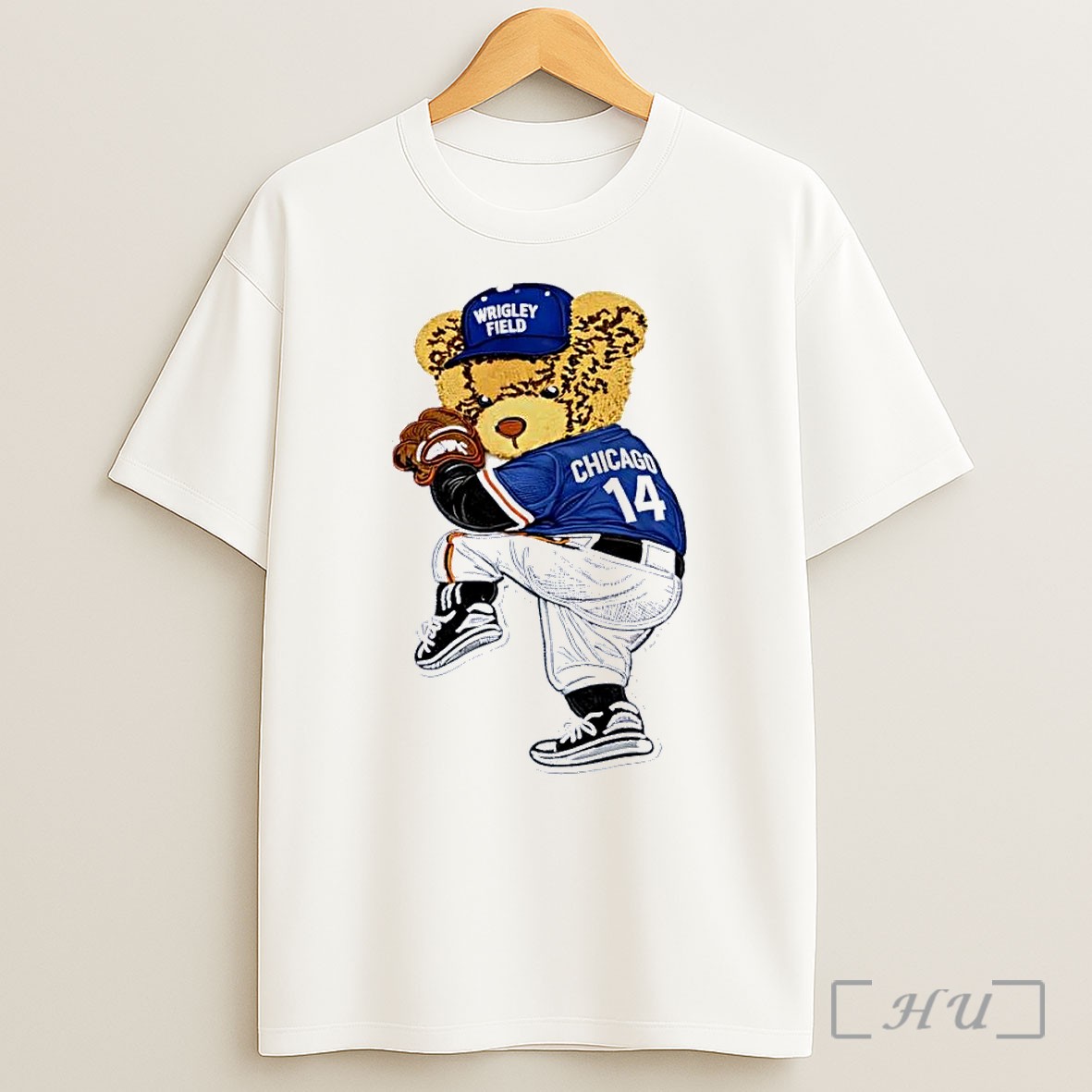 Officials Wrigley Field Chicago 14 Bear Baseball White Shirt