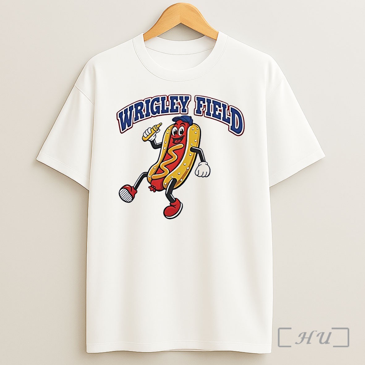 Officials Wrigley Field Hot Dog Running White Shirt
