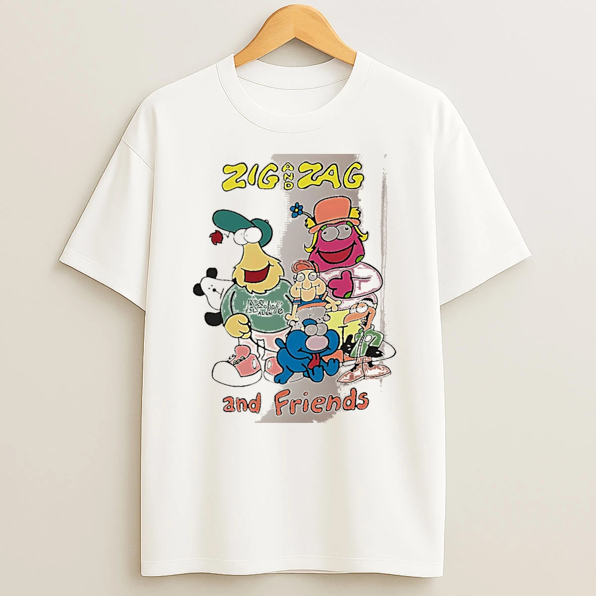 Officials Zig And Zag And Friends White Premium T Shirt Sweatshirt Hoodie