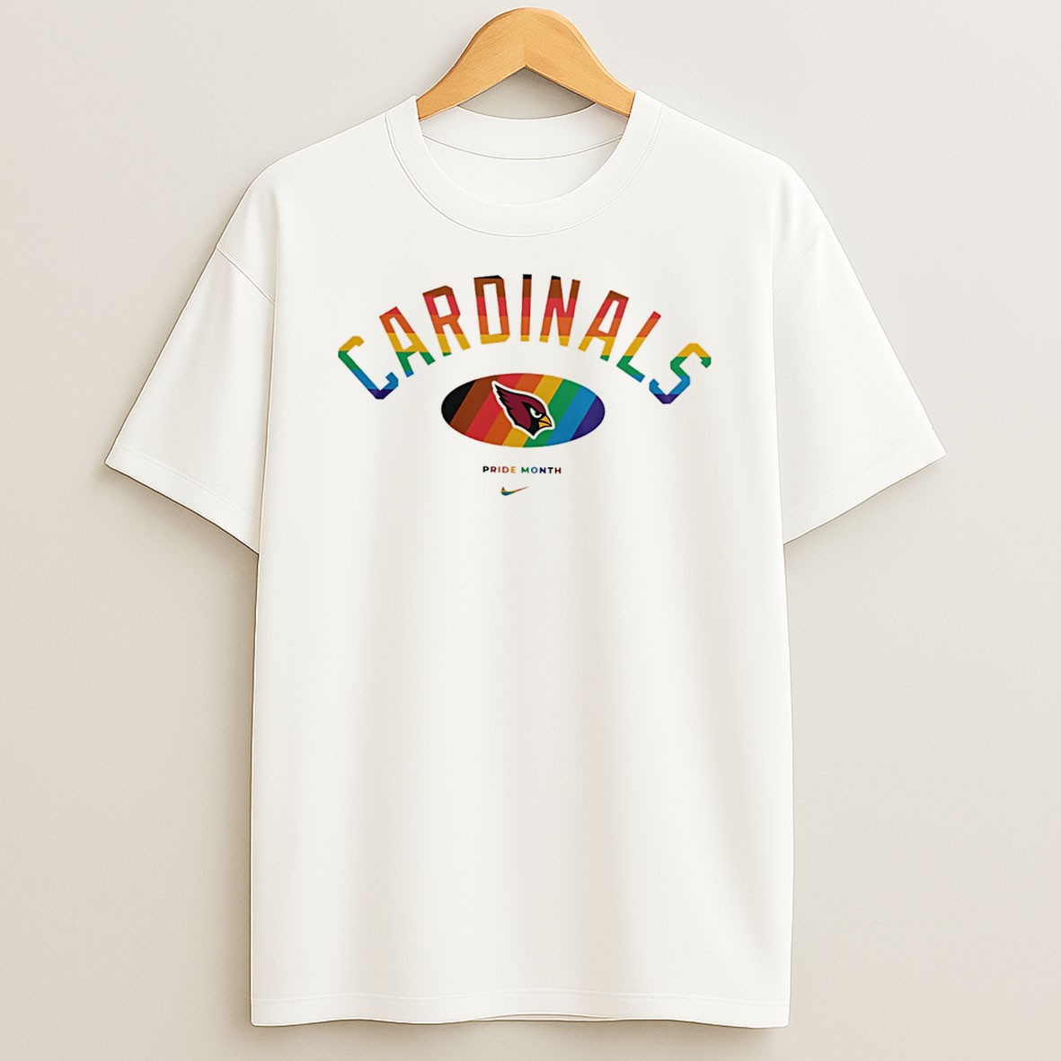 Original Arizona Cardinals Pride Month Rainbow Logo Tee T Shirt