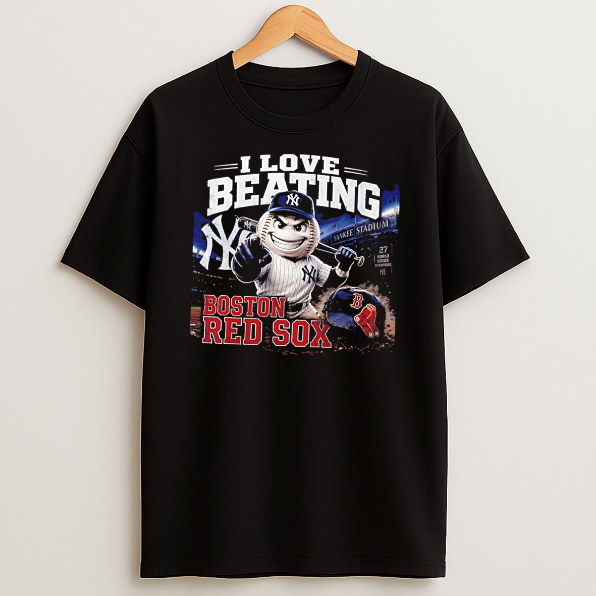 Original Boston Red Sox I Love Beating Mascot Tee T Shirt