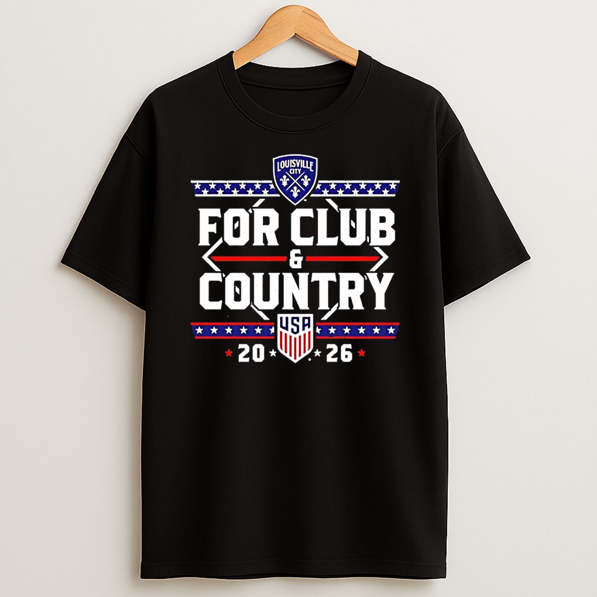 Original Louisville City Fc Usa 2026 For Club And Country Soccer Fan T Shirt