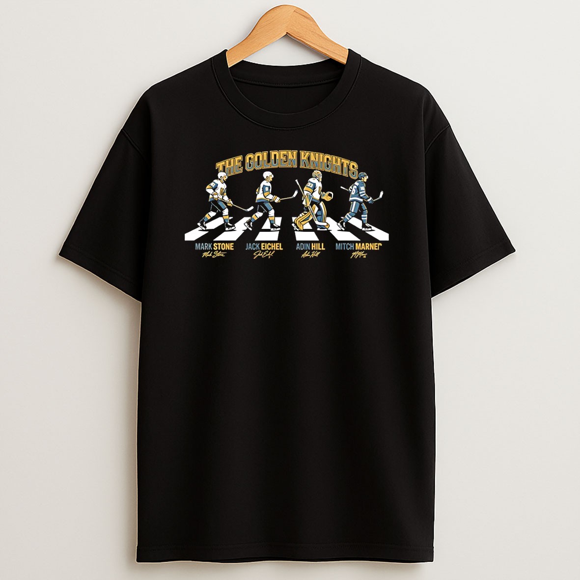 Original Mark Stone Jack Eichel Adin Hill Mitch Marner The Vegas Golden Knights Hockey Abbey Road T Shirt