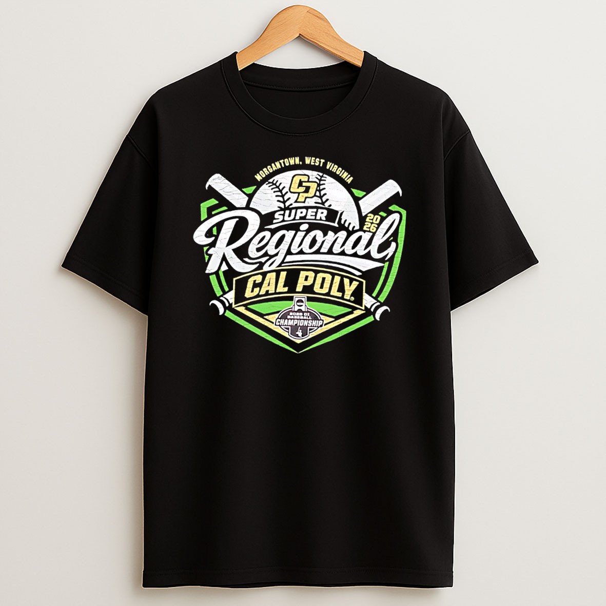 Original Morgantown West Virginia Super Regional Cal Poly 2026 Tee T Shirt