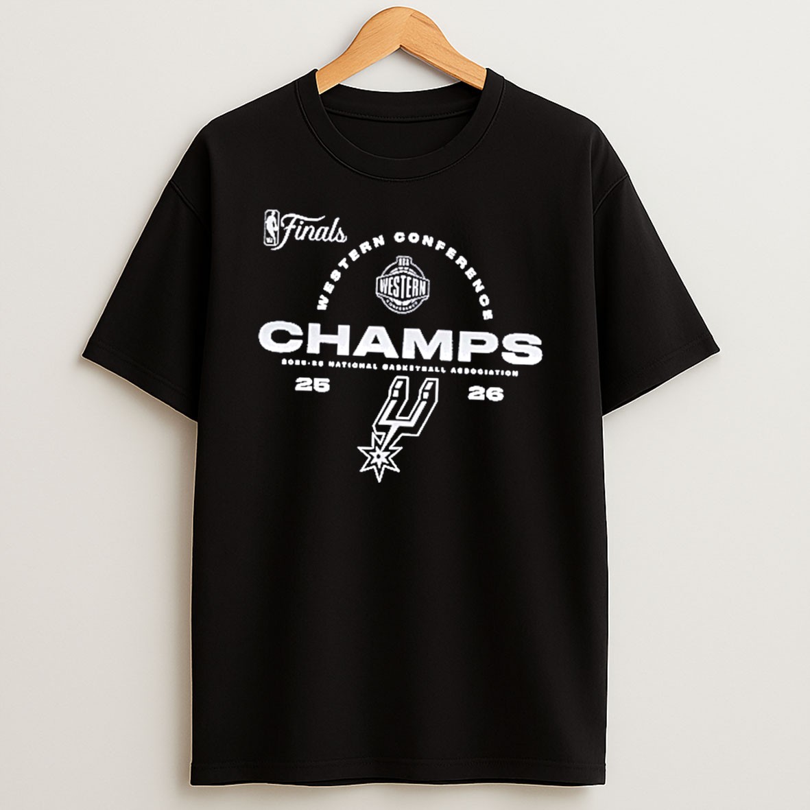 Original San Antonio Spurs 2025 26 Nba Western Conference Champions Tee T Shirt