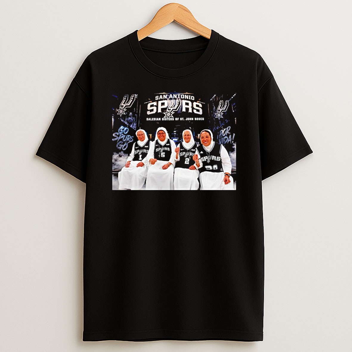Original San Antonio Spurs Nuns Salesian Sisters Of St John Bosco T Shirt