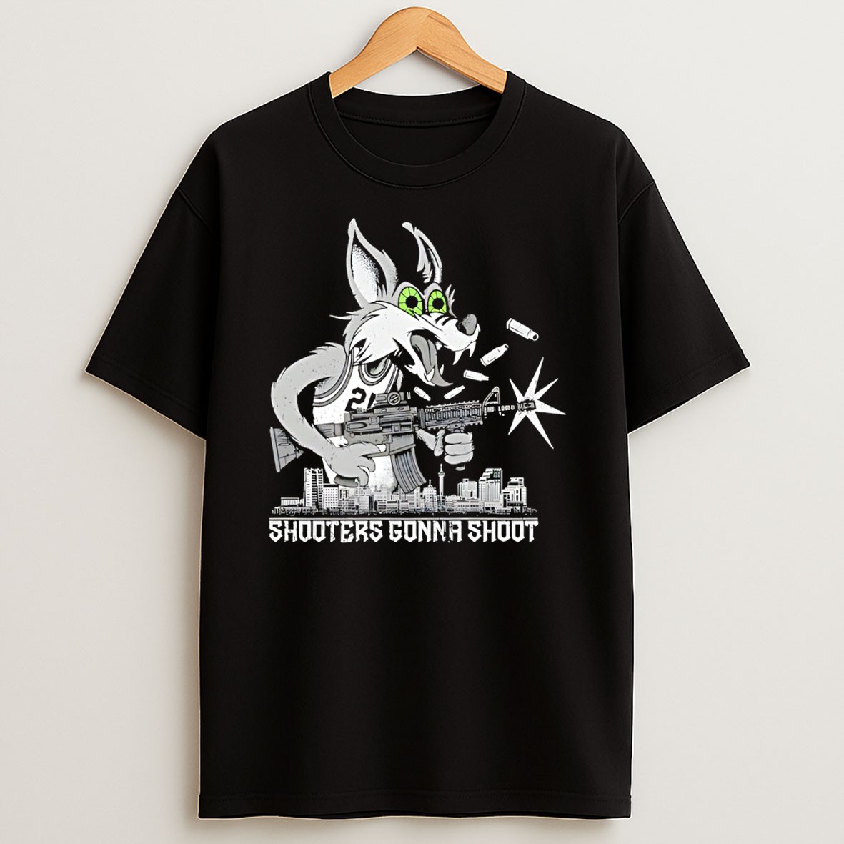 Original San Antonio Spurs Player X Bunny Skyline Shooters Gonna Shoot T Shirt