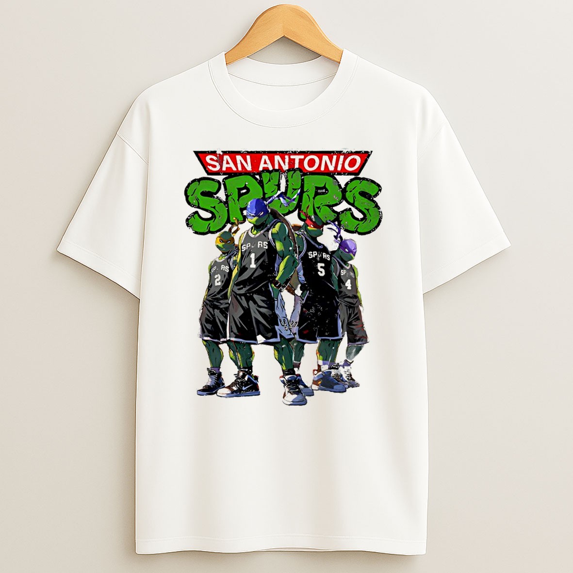 Original San Antonio Spurs Players Ninja Turtles T Shirt
