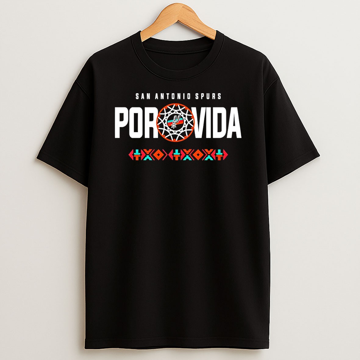 Original San Antonio Spurs Por Vida Retro Fiesta T Shirt