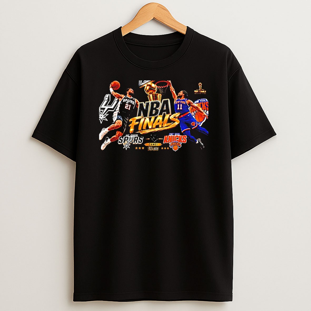 Original San Antonio Spurs Vs New York Knicks Basketball Matchup Nba Finals 2026 T Shirt