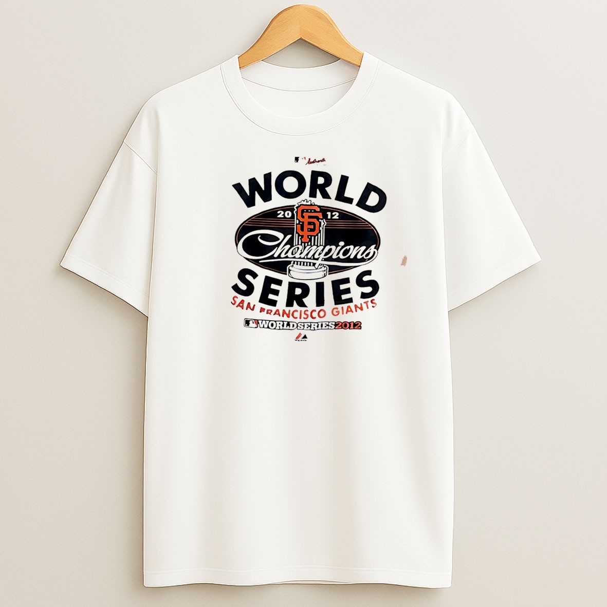 Original San Francisco Giants World Series Champions 2012 Baseball Trophy Tee T Shirt