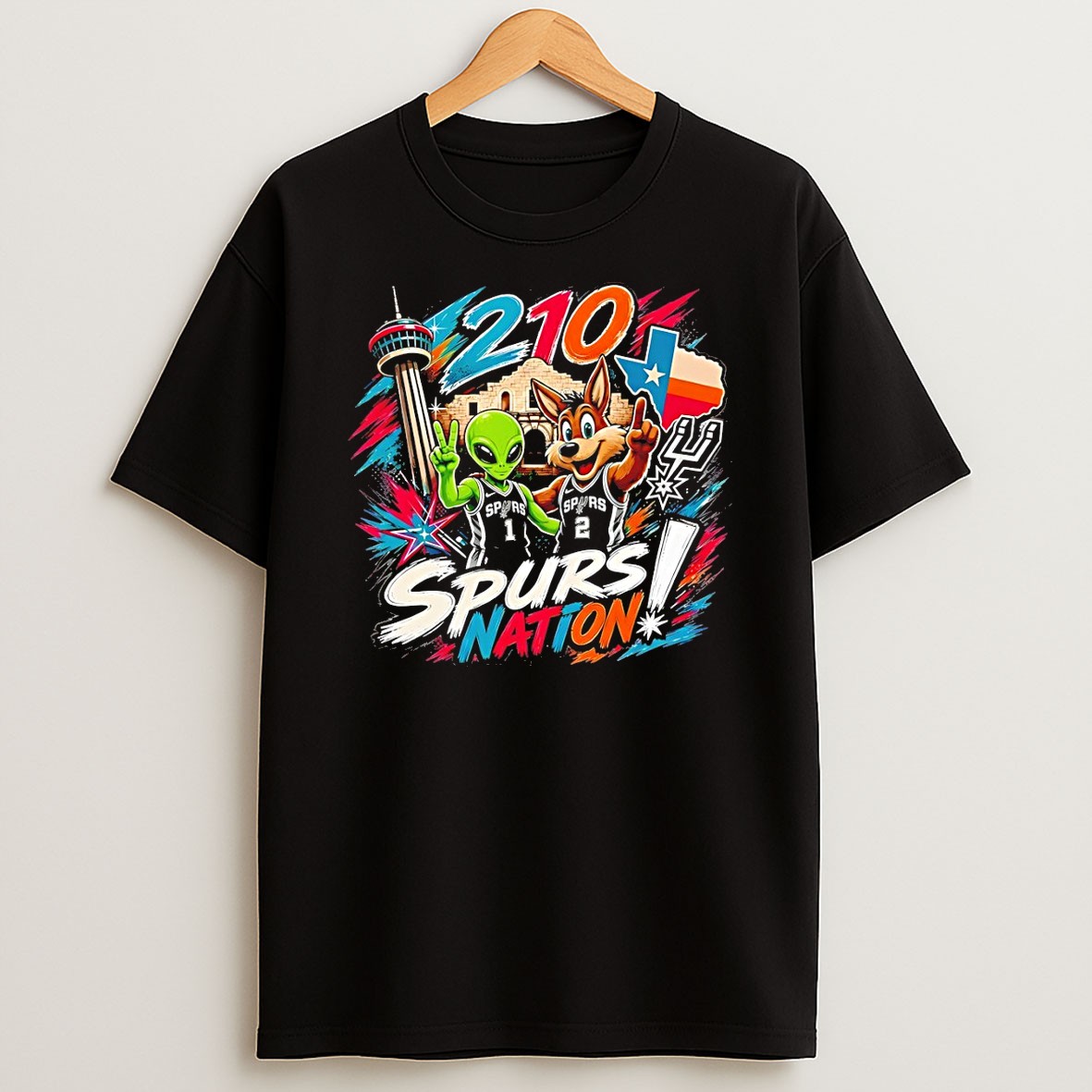 Original Spurs Coyote Alien San Antonio Spurs 210 Spurs National Basketball 2026 T Shirt