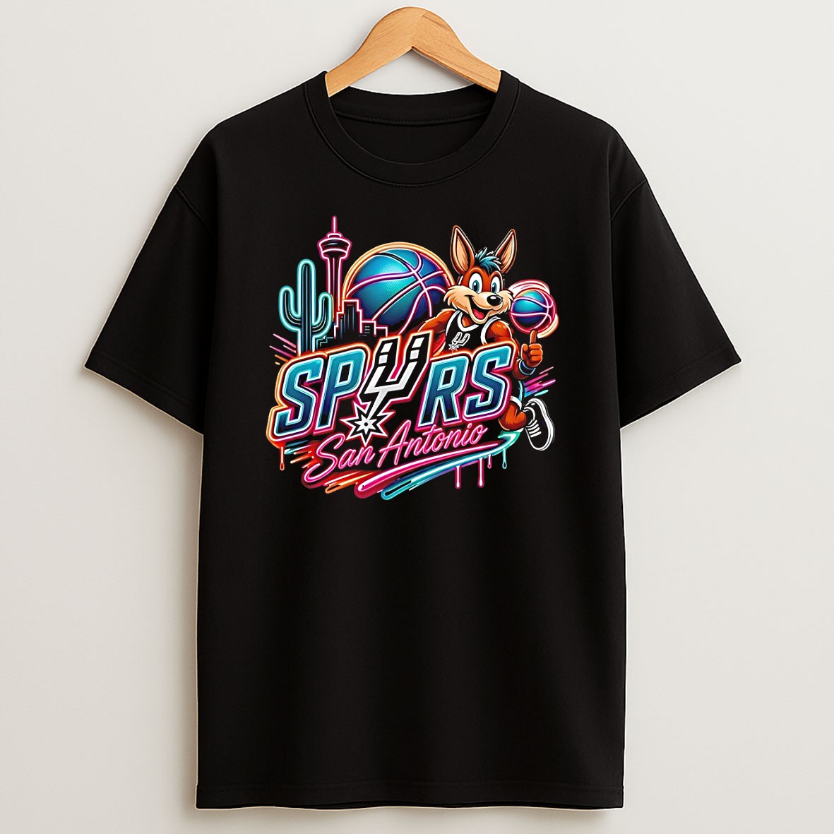 Original Spurs Coyote Alien San Antonio Spurs Basketball National 2026 90s Styles T Shirt
