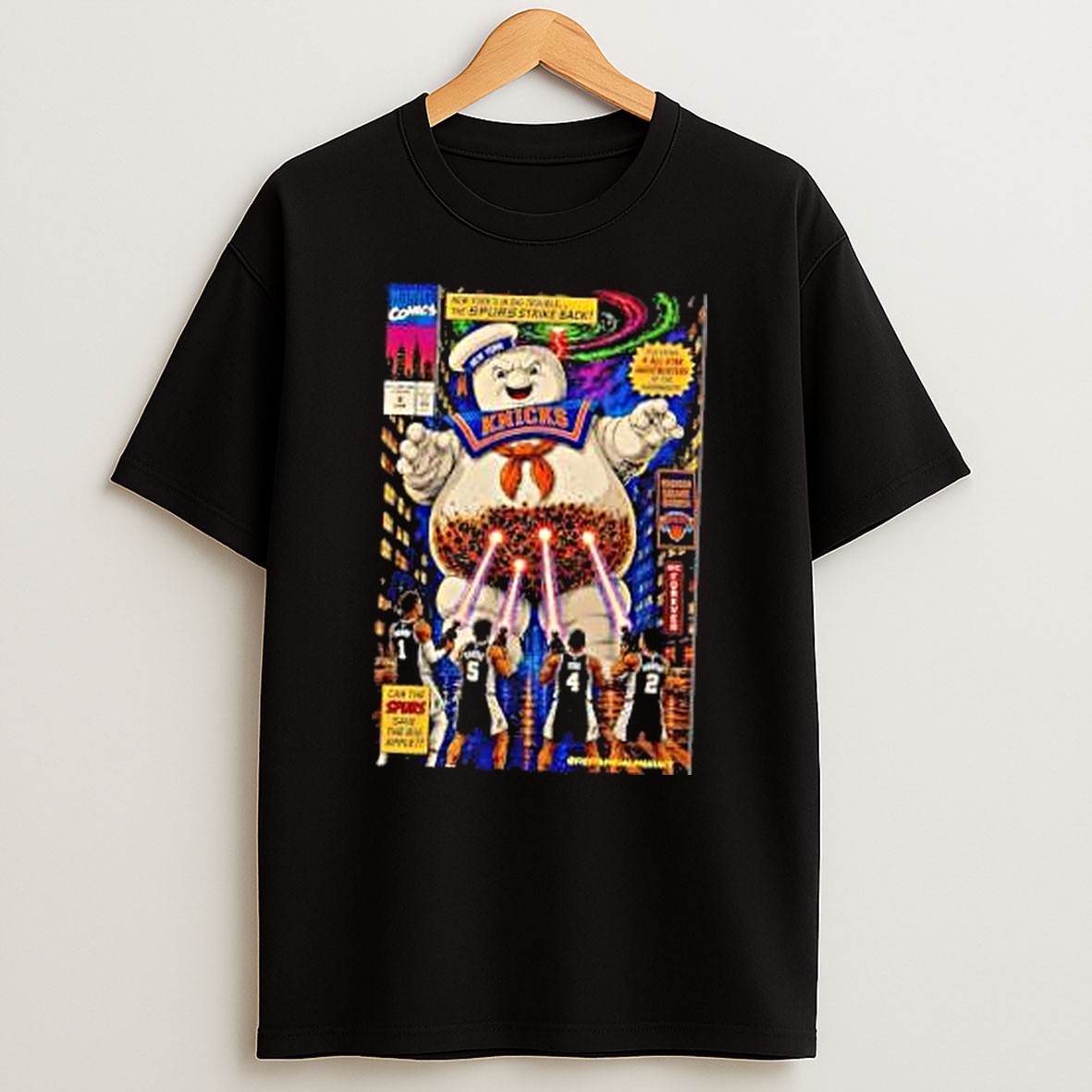 Original Stephon Castle Fox Harper San Antonio Spurs Ghostbusters T Shirt