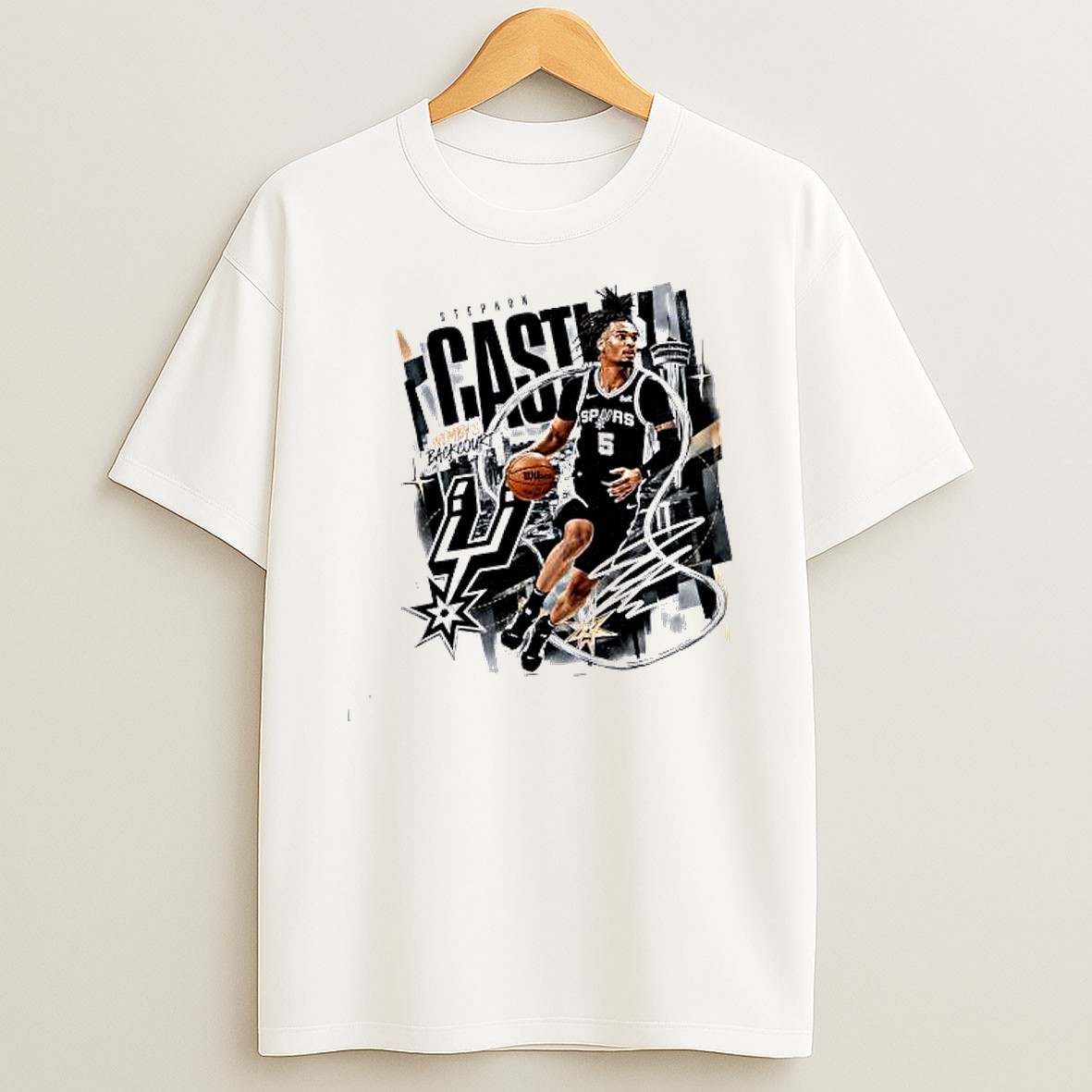 Original Stephon Castle San Antonio Spurs Wembys T Shirt