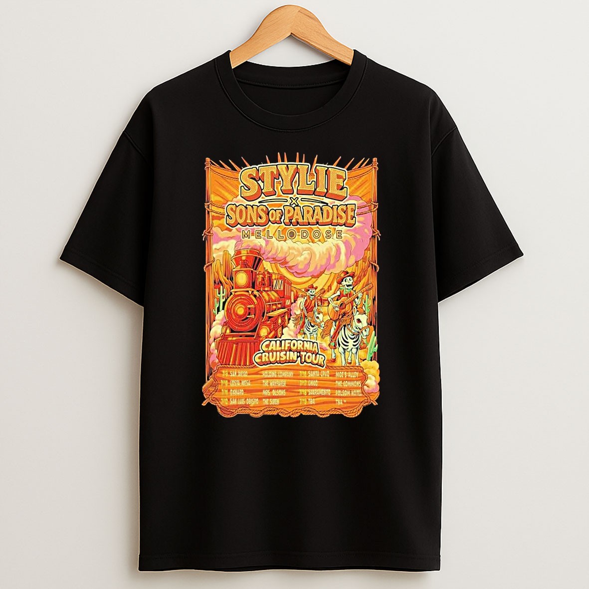 Original Stylie California Cruisin Tour 2026 1 T Shirt