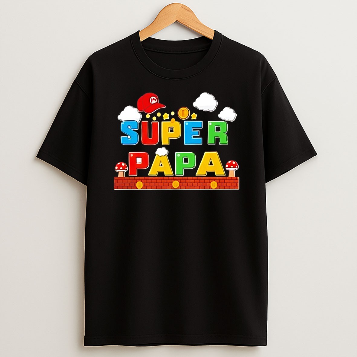 Original Super Mario Super Papa Fathers Day 2026 T Shirt