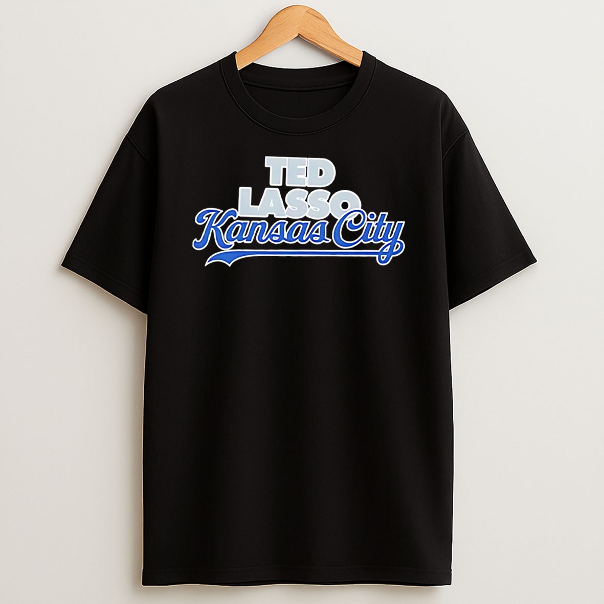 Original Ted Lasso Kansas City Baseball Text Tee T Shirt