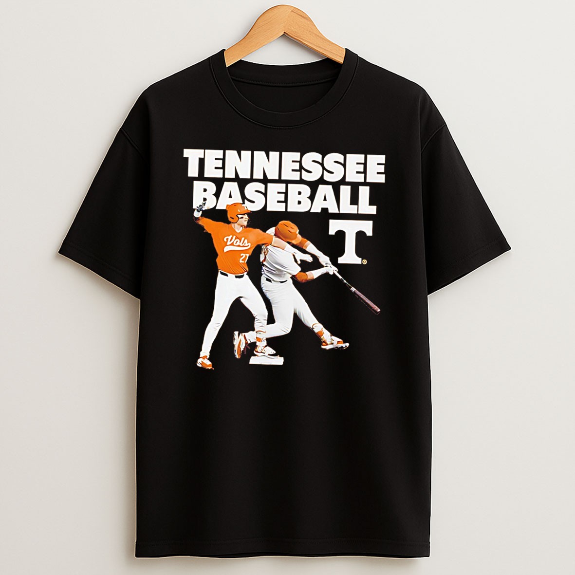 Original Tennessee Volunteers Baseball Reese Chapman Illustration Tee T Shirt
