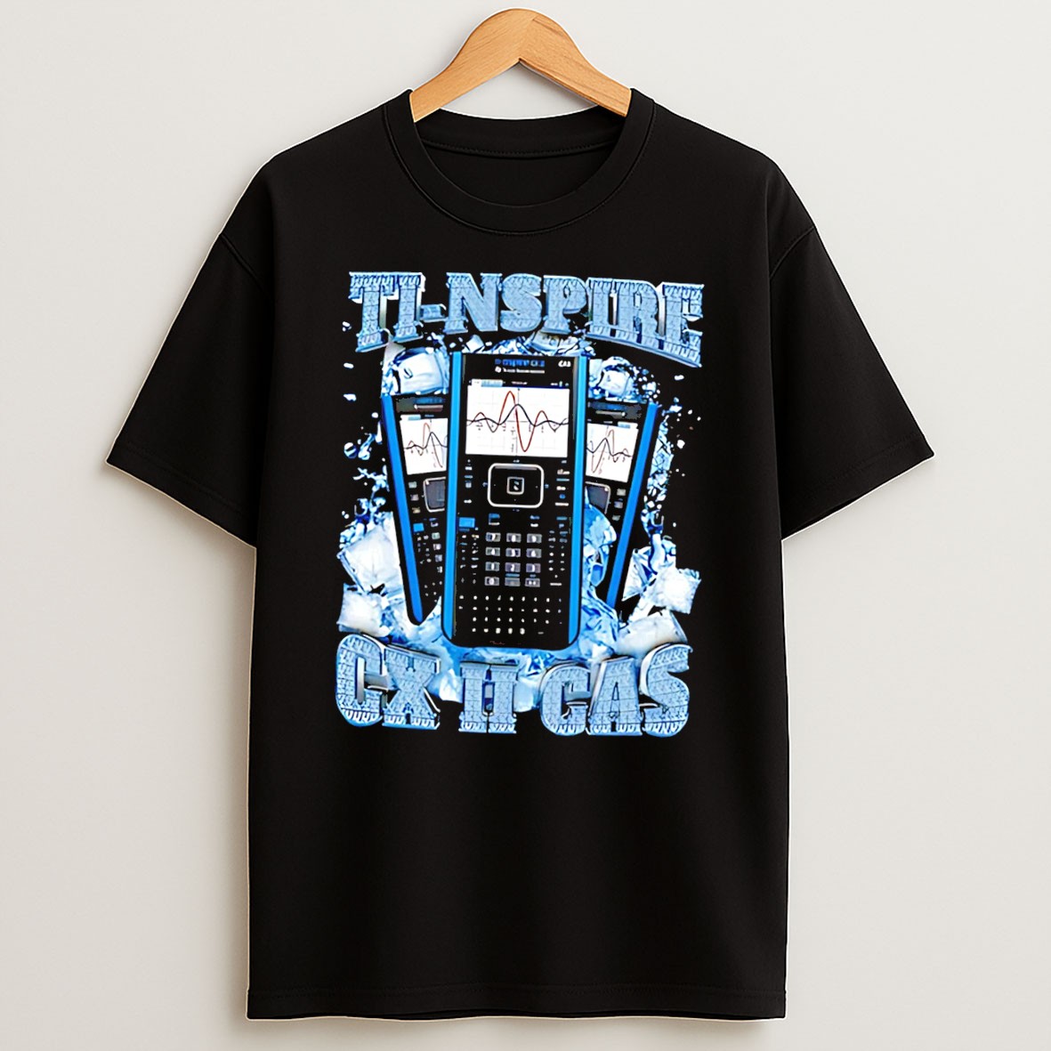 Original Texas Instruments Ti Nspire Cx Ii Cas Icy Graphic Tee T Shirt