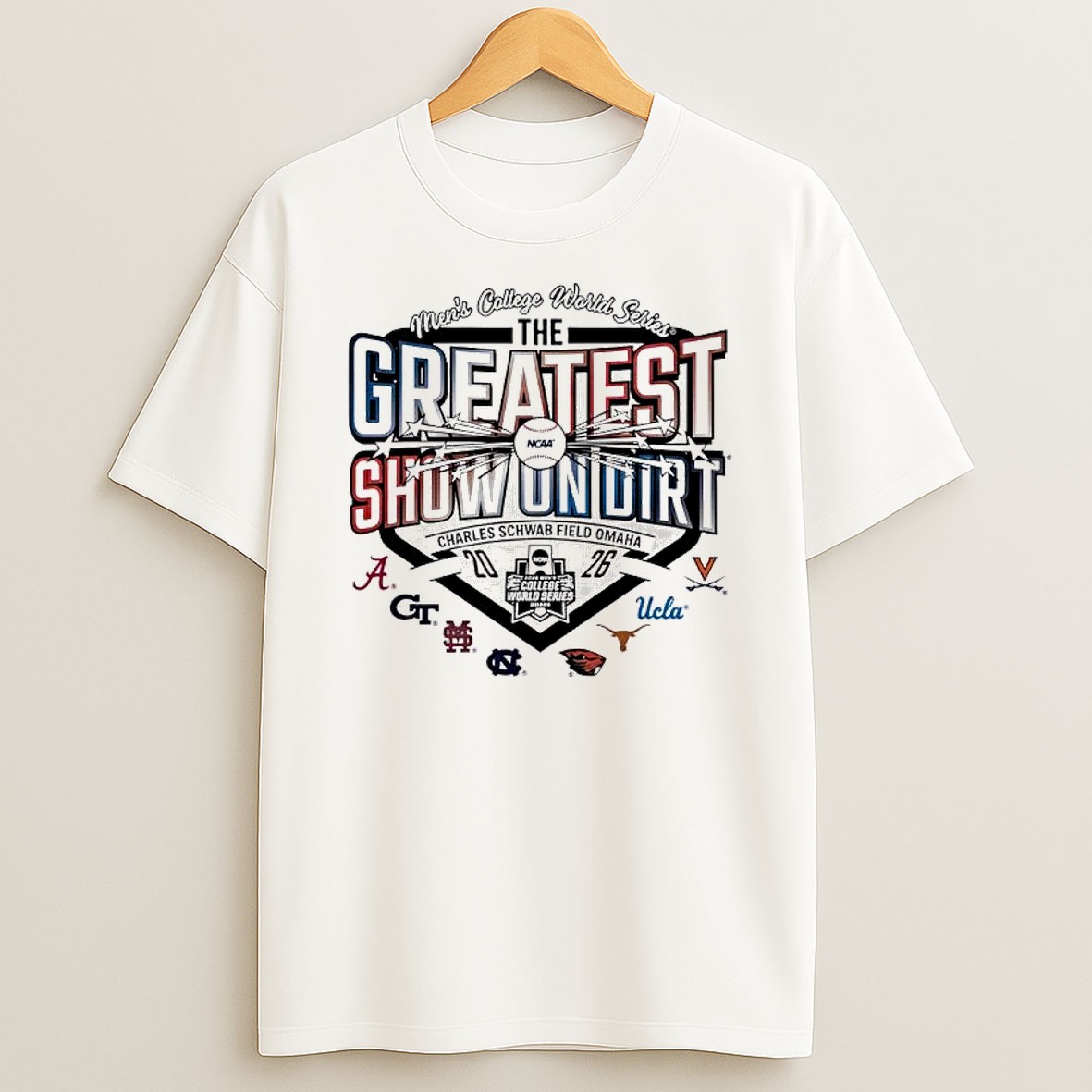 Original Texas Longhorns 2026 Baseball College World Series 8 Team T Shirt