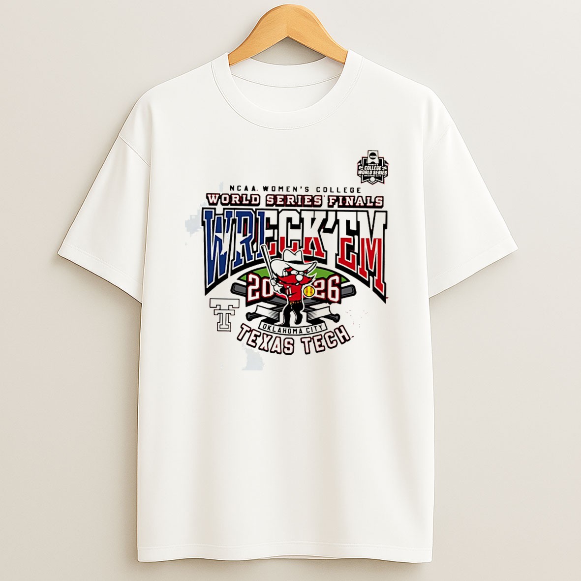 Original Texas Tech 2026 Wcws Finals Championship Wreck Em Ready Stance Tee T Shirt