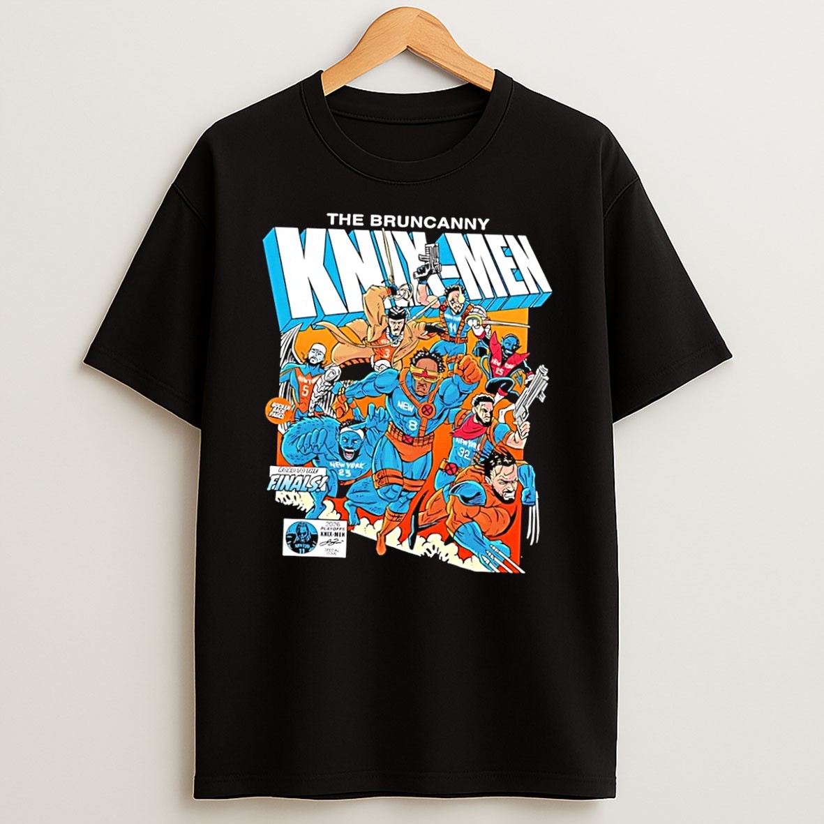 Original The Bruncanny Knyx Men Road To The Finals 2026 Playoffs New York Knicks Black T Shirt
