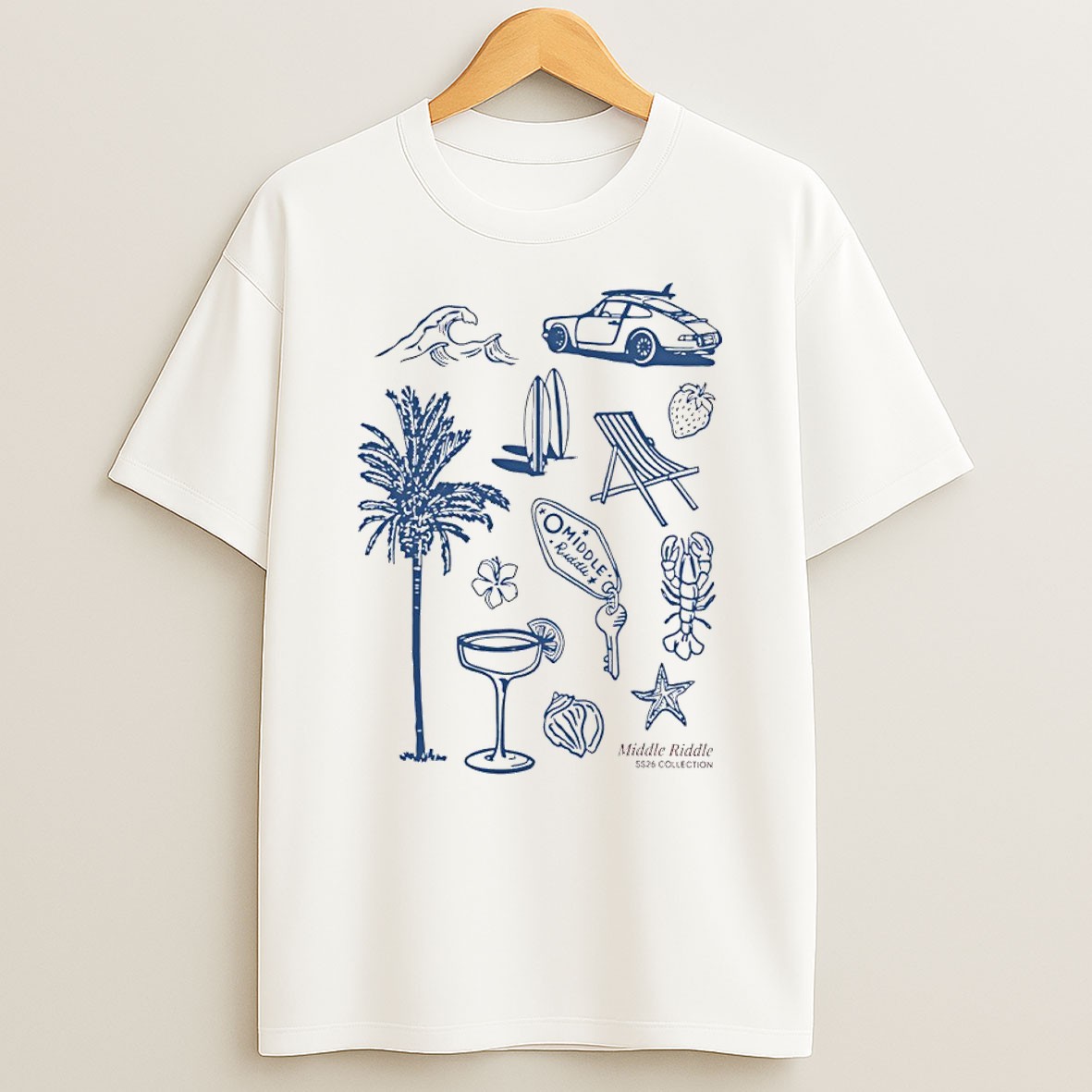 Original The Coastal Sheer Middle Riddle 2026 Summer T Shirt