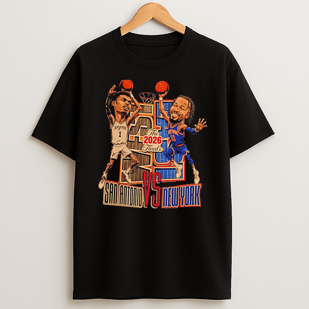 Original The Finals 2026 Nba San Antonio Vs New York Basketball Tee T Shirt