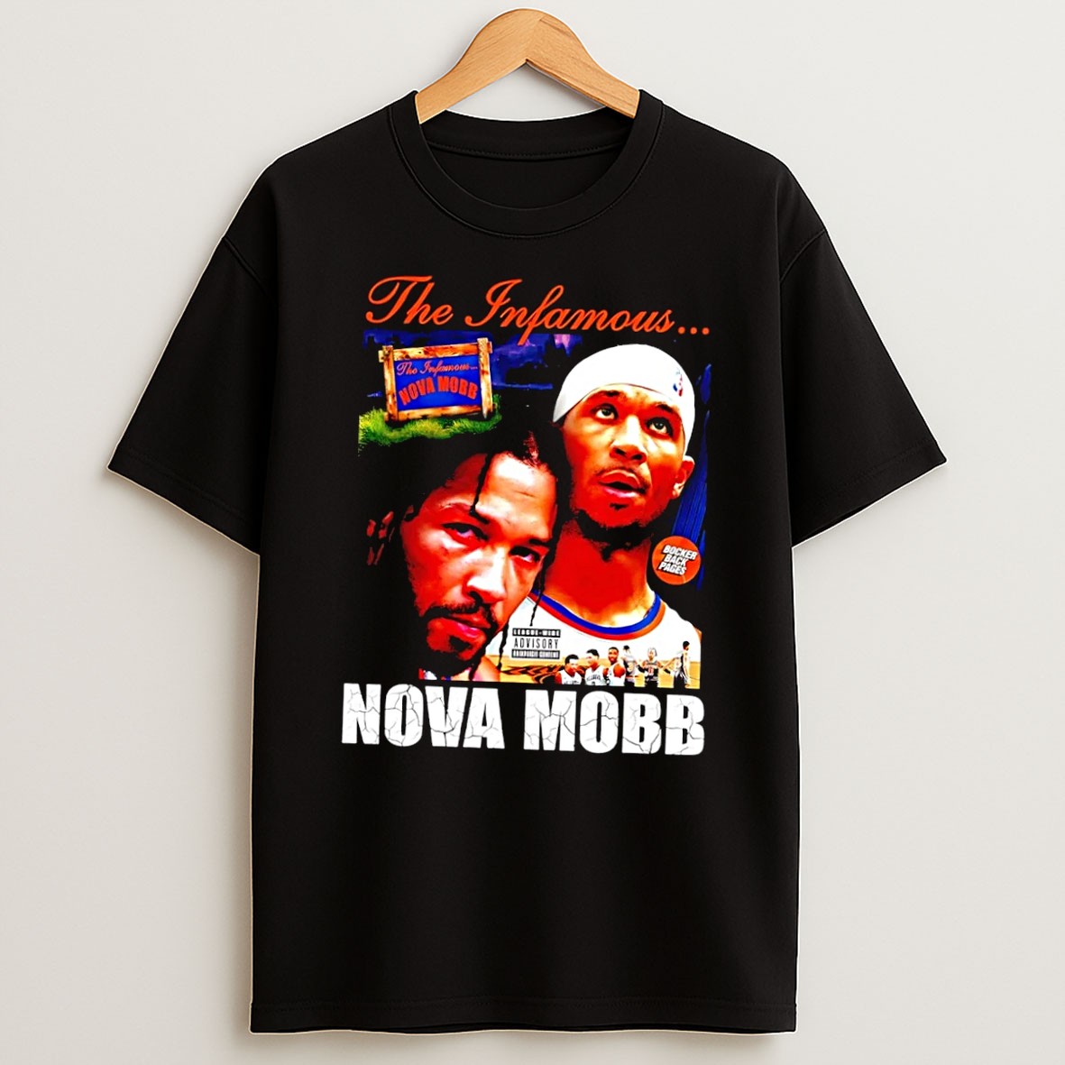 Original The Infamous Nova Mobb Knicks Black T Shirt