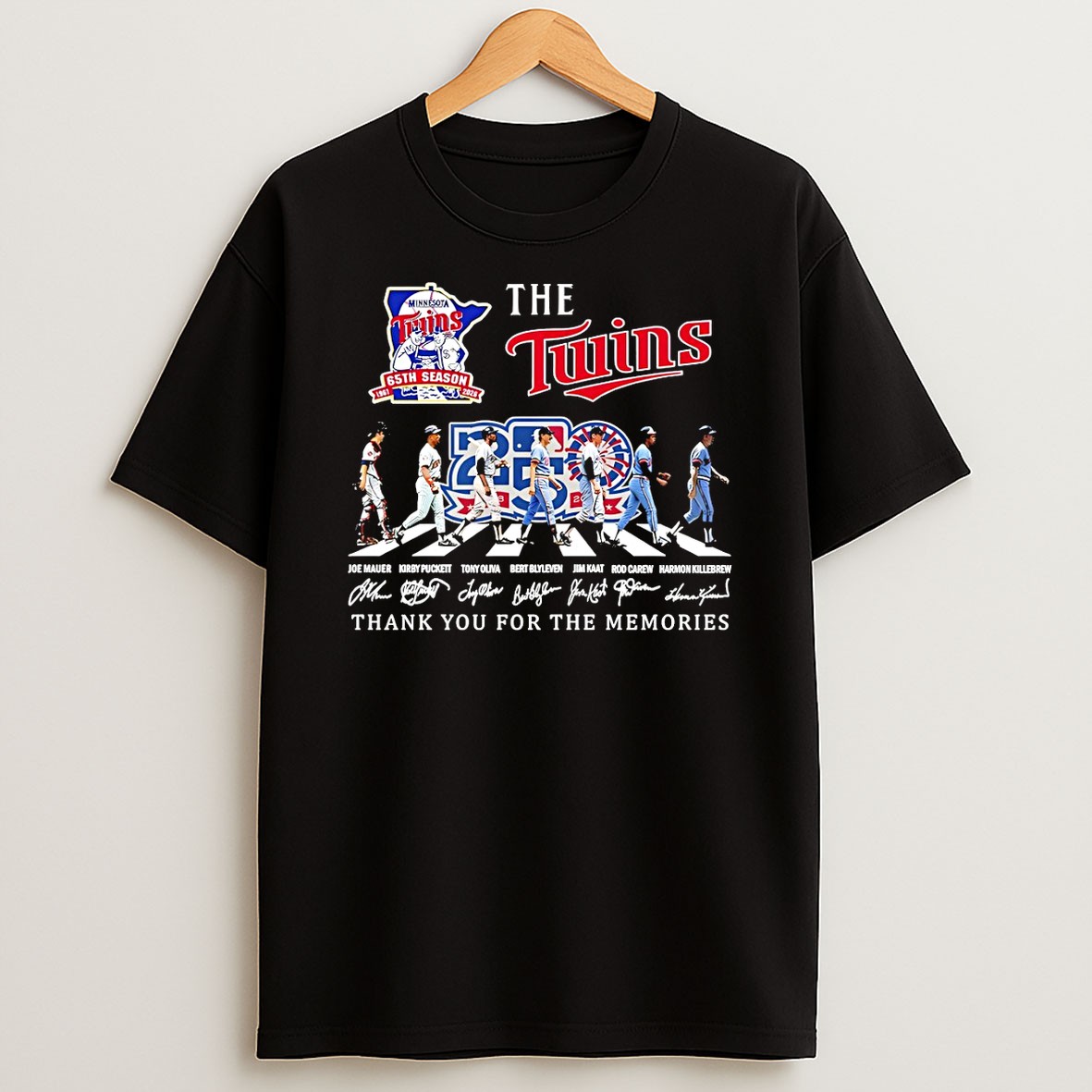 Original The Minnesota Twins Thank You For The Memories Abbey Road Signatures T Shirt
