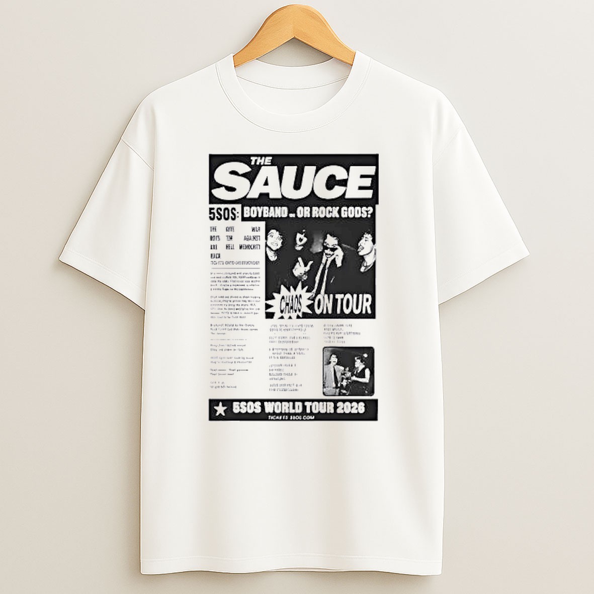 Original The Sauce 5 Seconds Of Summer T Shirt