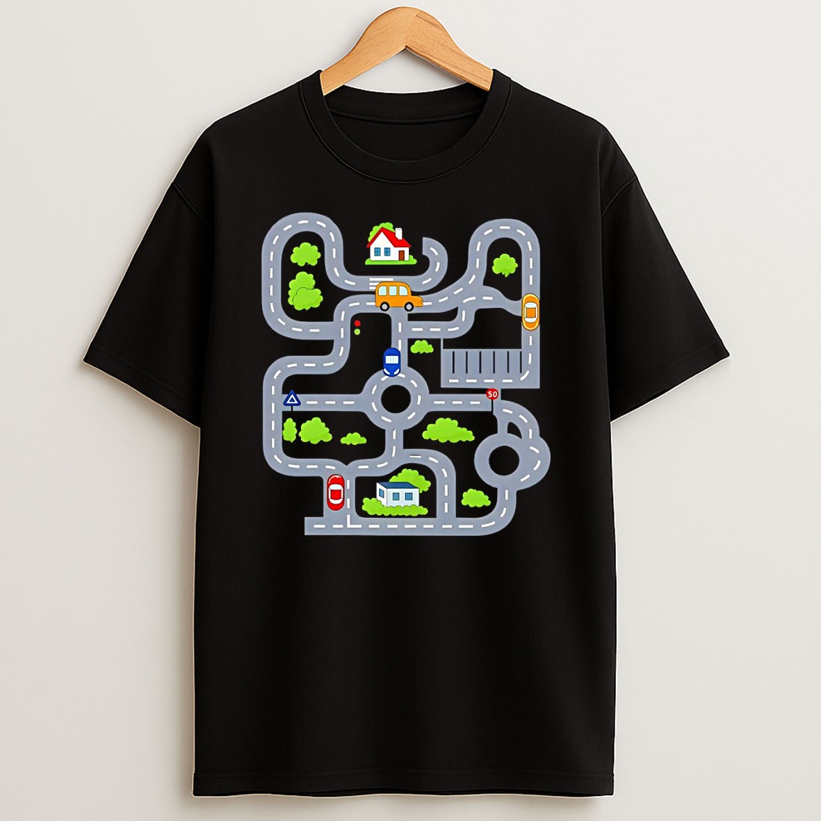 Original Tired Dads Club Car Road Race Track Fathers Day T Shirt