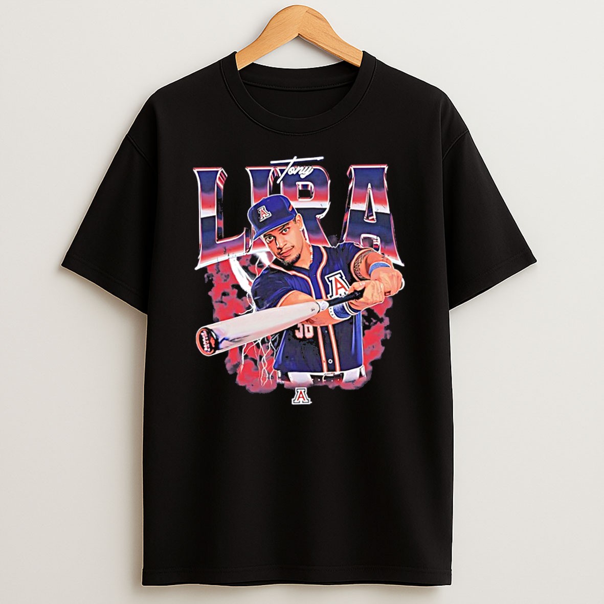 Original Tony Lira Arizona Ncaa Baseball Player Retro T Shirt