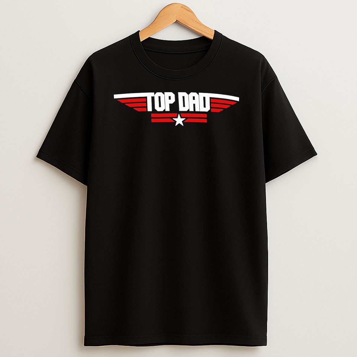 Original Top Gun Top Dad Fighter Jet Style Fathers Day T Shirt
