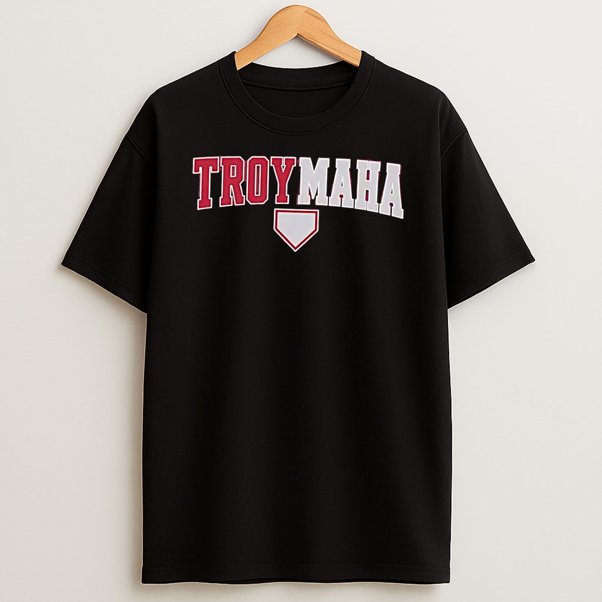 Original Troy Baseball Apparel Troymaha Team Black T Shirt