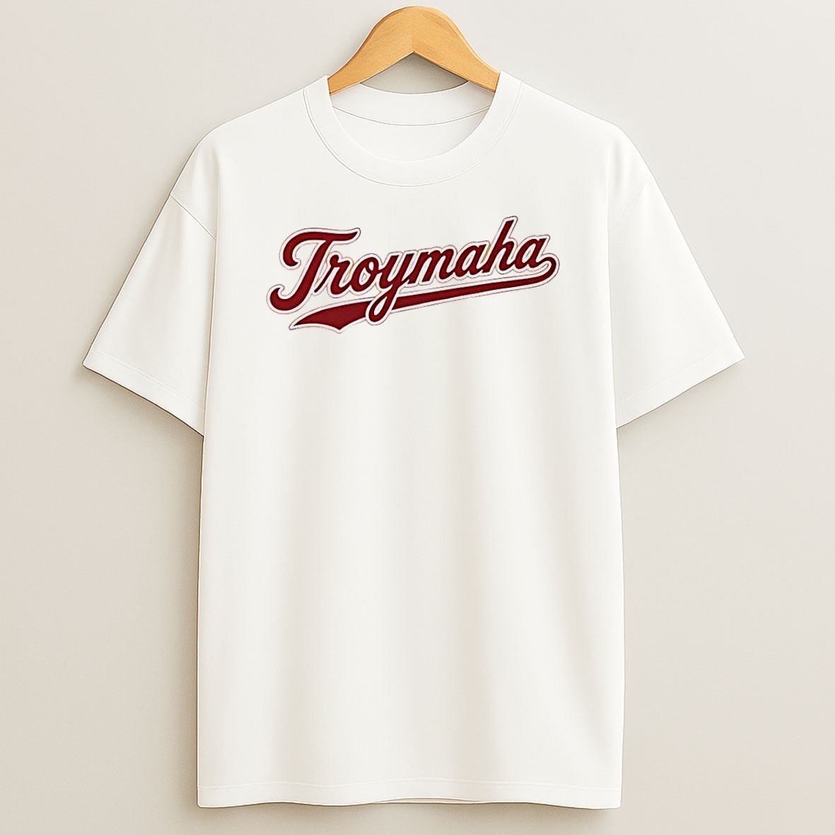 Original Troymaha Logo Team White T Shirt