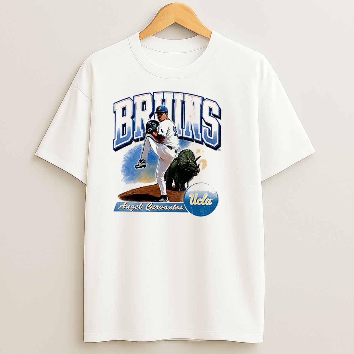 Original Ucla Bruins Angel Cervantes Illustration Tee T Shirt