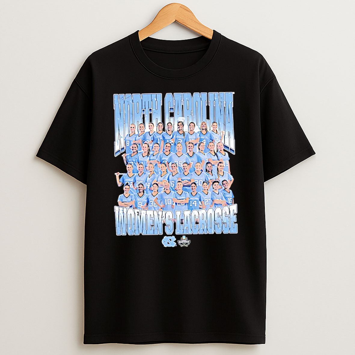 Original Unc Womens Lacrosse 2026 Ncaa Championship Team Collage T Shirt