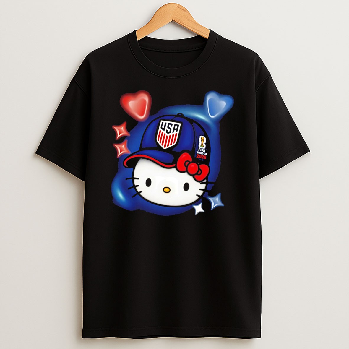 Original Usa X Hello Kirty World Cup 2026 Fifa Tee T Shirt