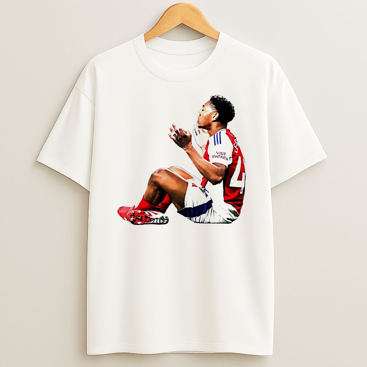 Original Visit Rwanda Predator Arsenal White T Shirt