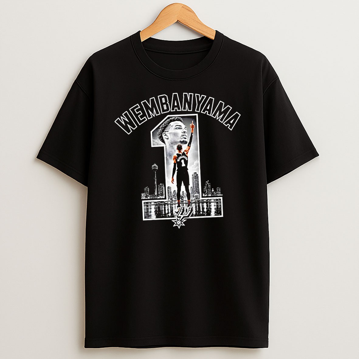 Original Victor Wembanyama 1 City San Antonio Spurs Basketball Nba Vintage T Shirt