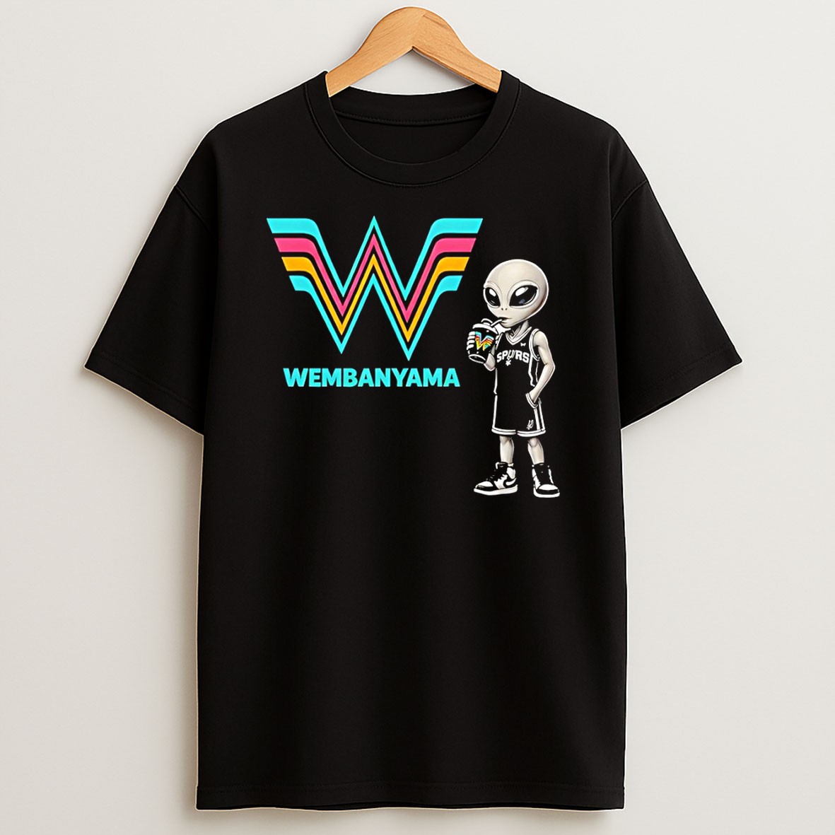Original Victor Wembanyama Alien San Antonio Spurs Basketball Nba Go Spurs Go T Shirt