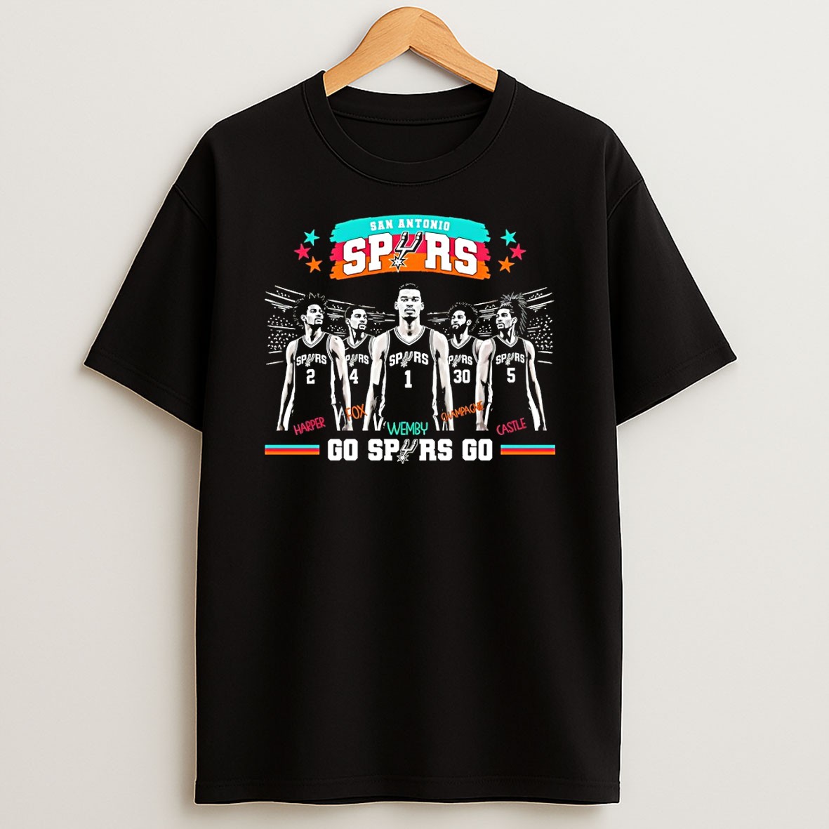 Original Victor Wembanyama Castle Fox Go Spurs Go San Antonio Spurs Basketball Nba 2026 T Shirt