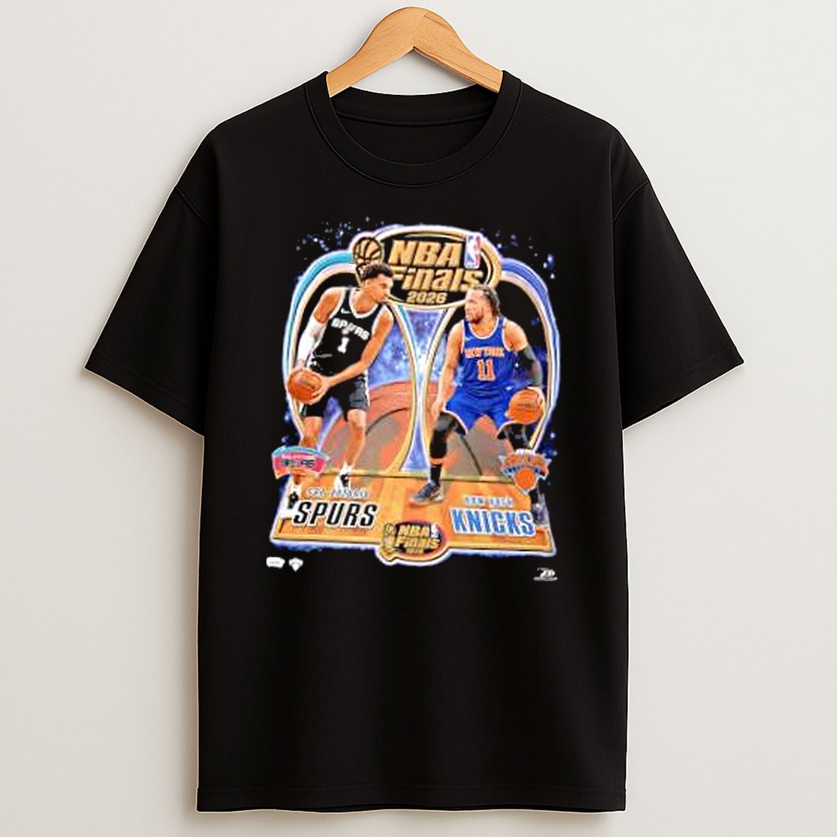 Original Victor Wembanyama San Antonio Spurs And Jalen Brunson New York Knicks Nba Finals 2026 T Shirt