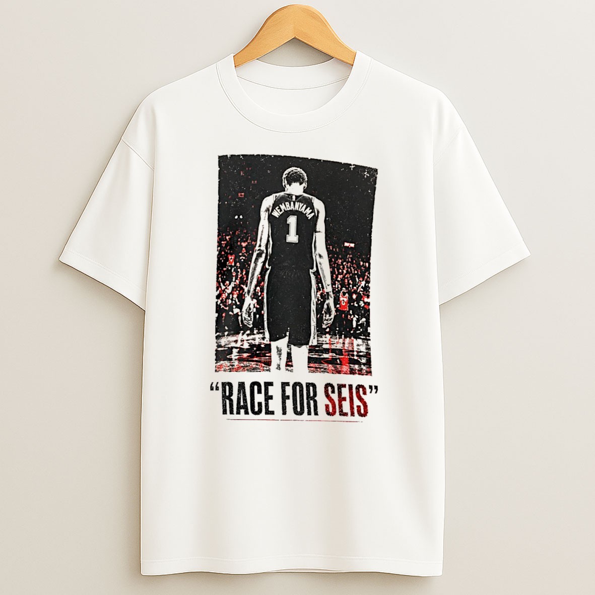 Original Victor Wembanyama San Antonio Spurs Race For Seis Tee T Shirt