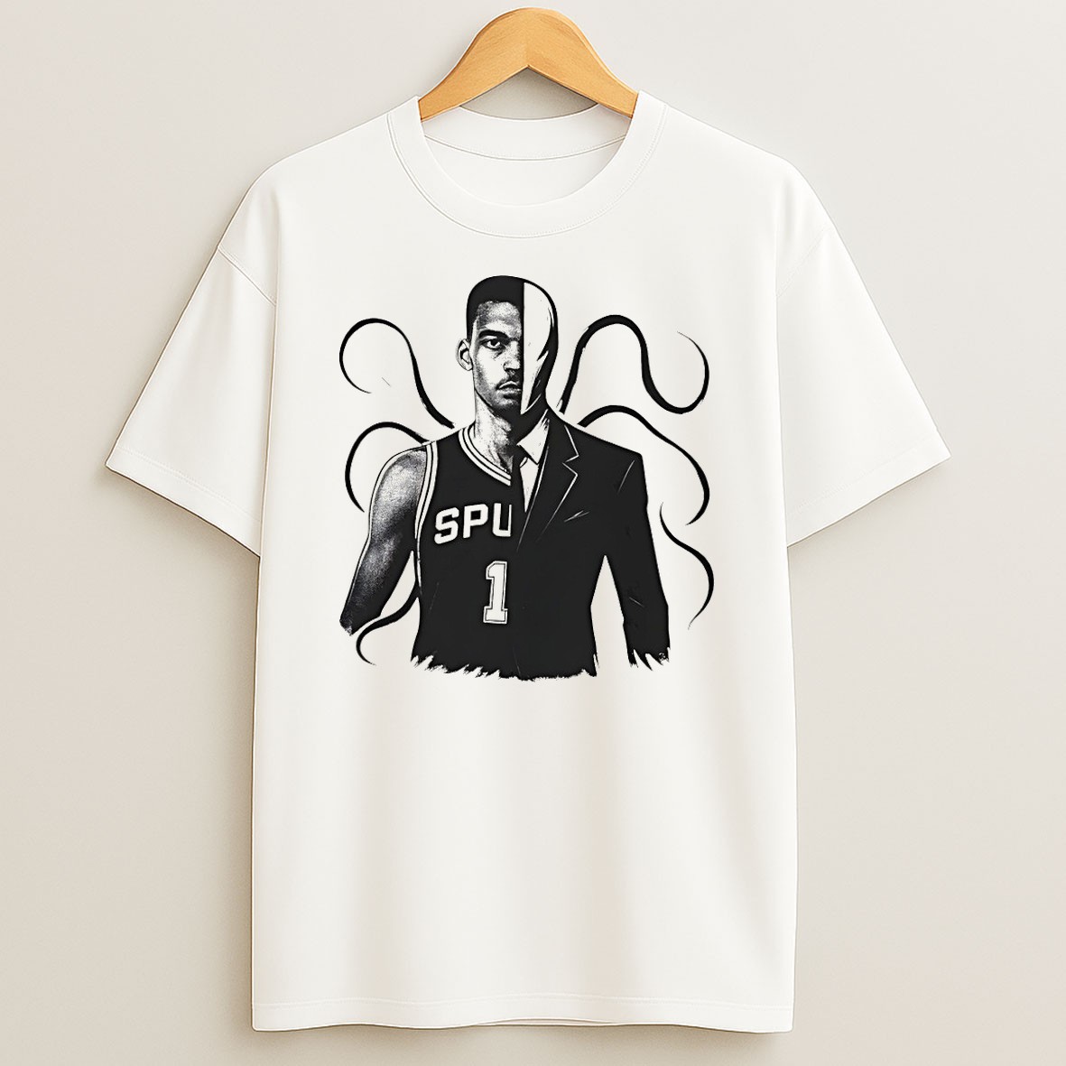 Original Victor Wembanyama Slenderman Alien San Antonio Spurs Basketball Nba 2026 T Shirt