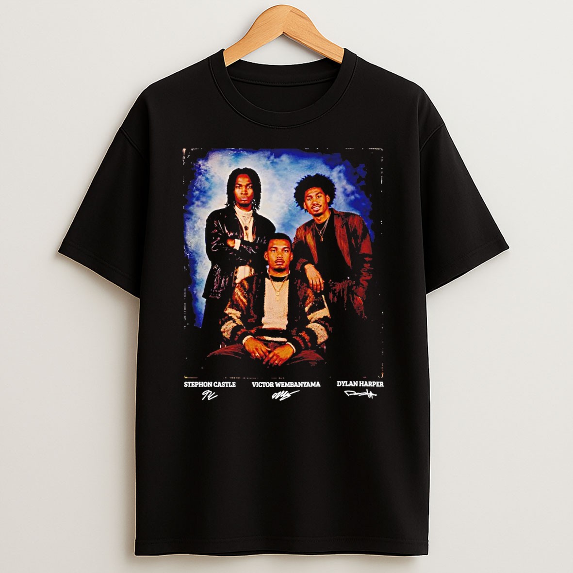 Original Victor Wembanyama Stephon Castle Dylan Harper Step Bros San Antonio Spurs Basketball Vintage T Shirt
