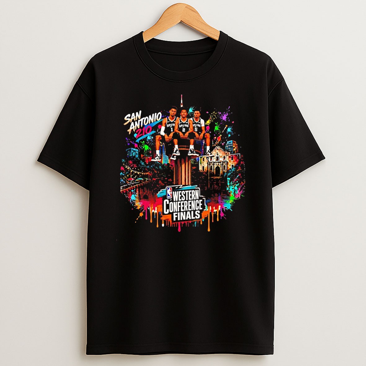 Original Victor Wembanyama Stephon Castle San Antonio Spurs Basketball Western Conference Finals 2026 T Shirt