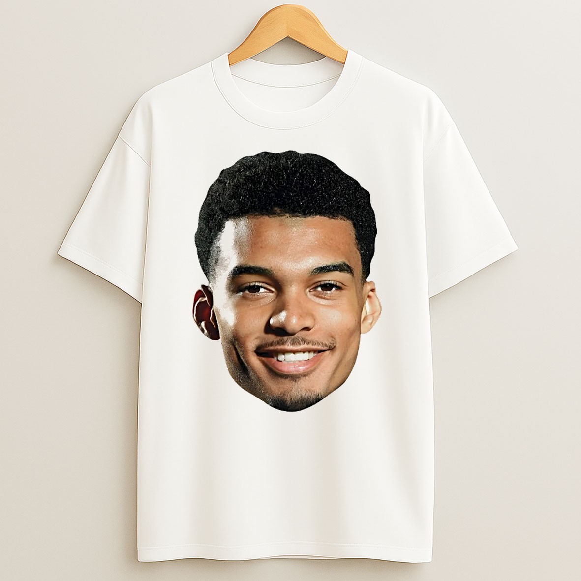 Original Victor Wembanyama Big Face San Antonio Spurs Basketball Playoffs 2026 Nba Go Spurs Go T Shirt
